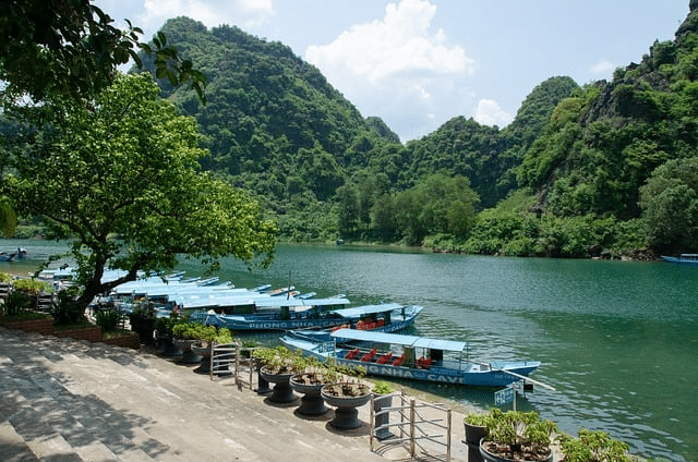 river, boats, phong nha